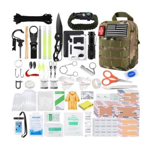 500pcs Camping Outdoor Survival Tactical Gear First Aid Kit မြေငလျင်အရေးပေါ် ရှင်သန်မှု Kit