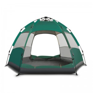 Šotor za kampiranje, družinski šotor za 5/7 oseb, dvoslojni zunanji šotor