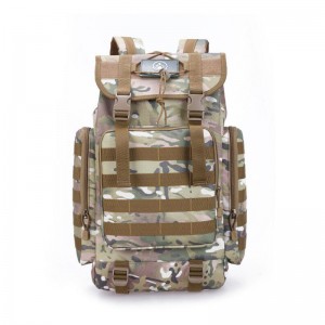 Ерлерге арналған рюкзактар ​​Үлкен сыйымдылығы бар әскери-тактикалық жаяу серуендеу кеңейтілетін 45 л рюкзак
