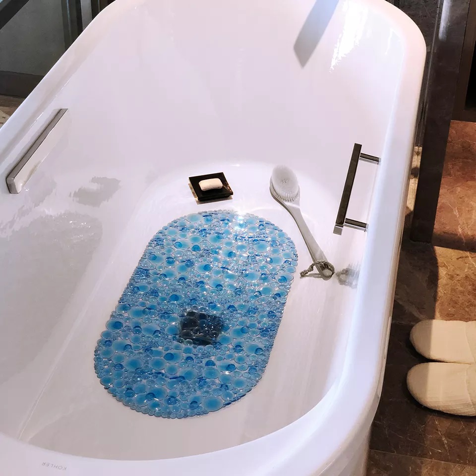 YIDE Top Design Eco-friendly Non Slip Bath Tub Mat Anti Slip Shower Mat fil-kamra tal-banju