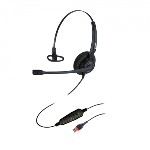 Mono Noise Cancelling Headset mei mikrofoan foar kantoar call center