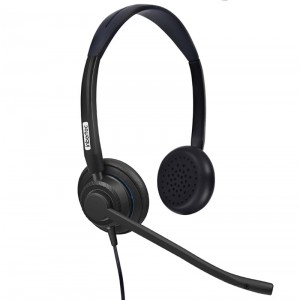 Headset Premium Contact Center com microfones com cancelamento de ruído