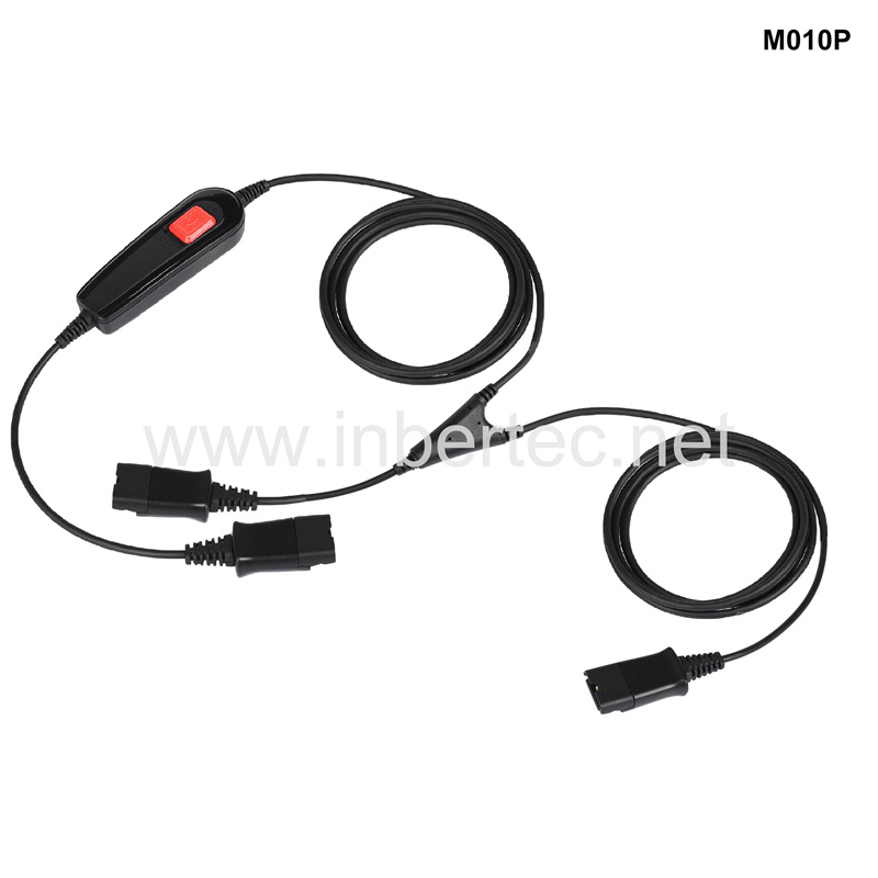 M010P Quick Disconnect Cable Y-Training Cable Trainer Cable with PLT GN QD and Inline Control for Training Center