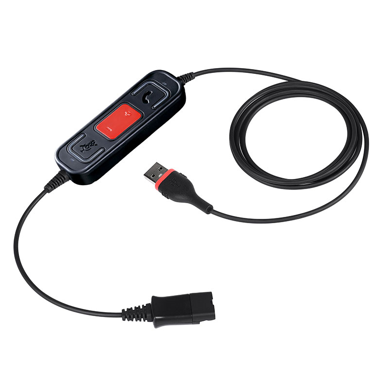Cable de desconnexió ràpida amb adaptador USB o tipus C compatible amb equips de control de trucades