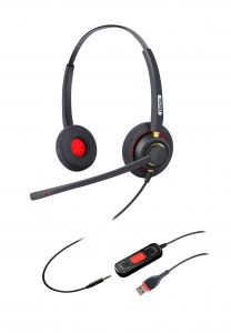 Noise Canceling Headset with Microphone for Office Contact Center Teams