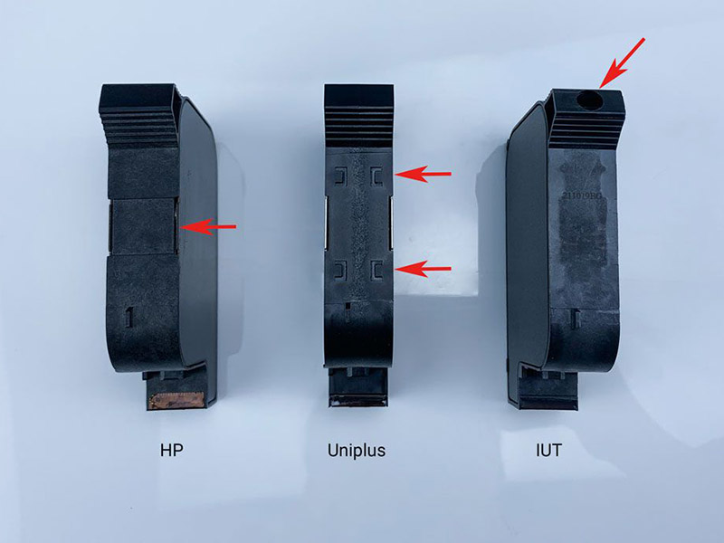 اصل HP سیاہی کارتوس، یونی پلس انک کارتوس اور IUT سیاہی کارتوس کو ظاہری شکل سے کیسے الگ کیا جائے