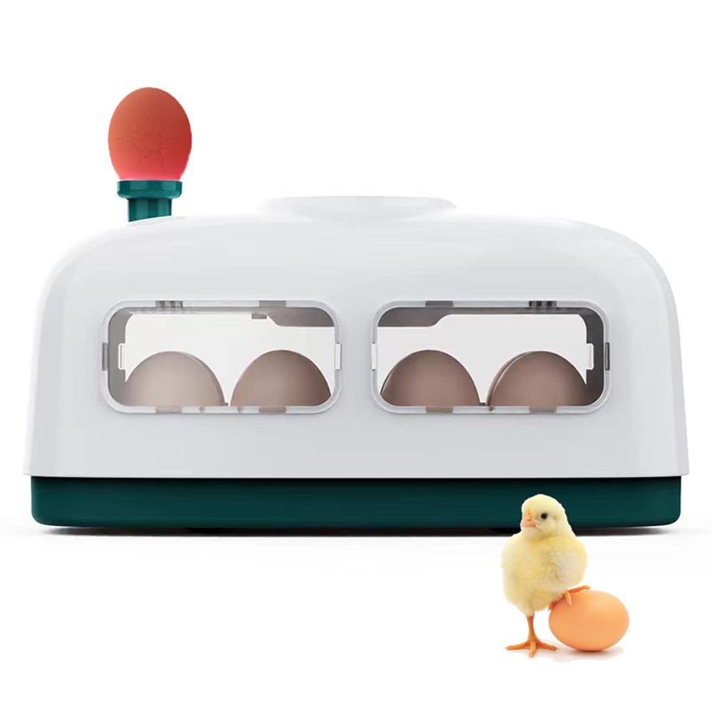 I-Egg Incubator, 4-8 Grids Automatic Digital Incubator, Poultry Hatcher with Monitoring Candler, Intelligent Temperature Control and Humidity Display for Chicken Duck Goose Quail Bird