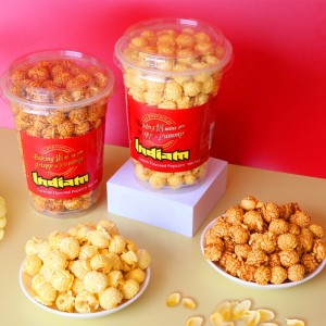 Pasokan Pabrik Makanan Ringan Gandum INDIAM Popcorn Crea...