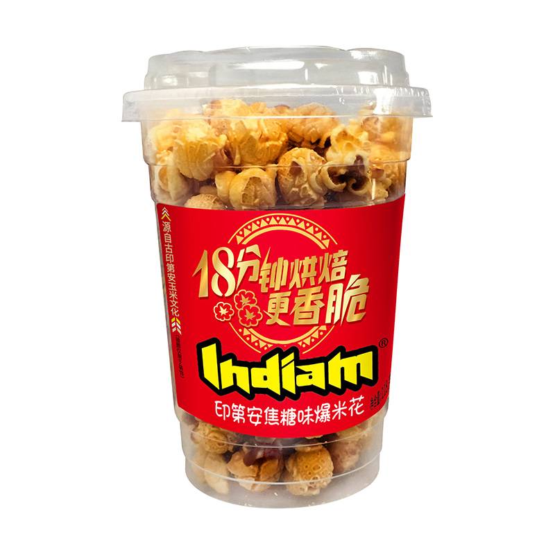 INDIAM Popcorn CHINA מותג מוביל בתחום מזון חטיפים תמונה מוצגת