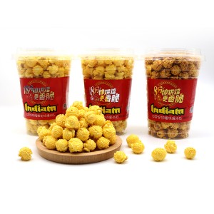Suplay sa Pabrika nga Grain Snacks INDIAM Popcorn 118g/barrel Halal Snacks