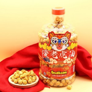 Nízkokalorické chuťovky INDIAM Popcorn 520g/barel