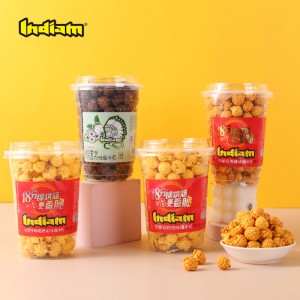 Ukudla Okusanhlamvu Kwe-Halal Okungenayo I-Gluten I-INDIAM I-Popcorn I-Caramel Flavour 118g/umphongolo