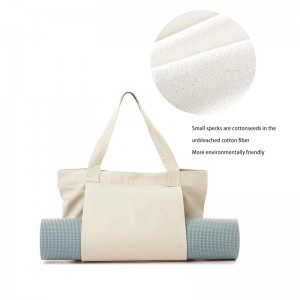 Торба за јога Големи јога чанти и носачи Додатоци за јога торбичка за вежбање Памучна платна торби Торби за рамо за дебели душеци.