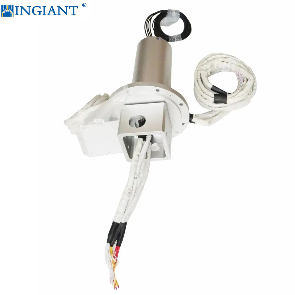 Ingiant solid shaft slip ring for engineering machinery