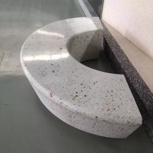 Mākslīgā cementa Terrazzo akmens galda virsmas