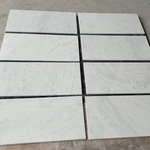 Carrara အဖြူရောင် စကျင်ကျောက် 60×30 အခင်းကြွေပြားများ