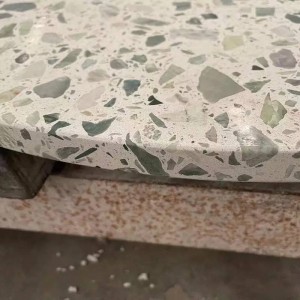 Mutengo wakachipa Terrazzo Dining Tafura Furniture Kofi Cement Desk Interior Decoration Stone Table Top