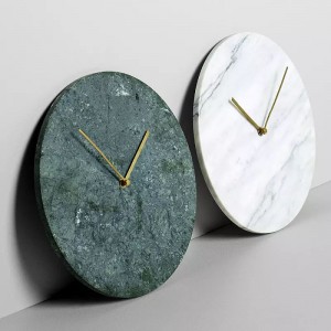 Digital Marble Stone Small Wall Clock for Home Decoration