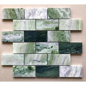 Novae materiae viridis tegulae marmoreae pro balneo et ornamento deversorium