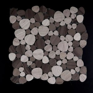 Diflart Carrara ホワイト大理石モザイクタイル 正方形 5/8 インチ ポリッシュバックスプラッシュ キッチン バスルーム 壁 床用 5 平方フィートパック