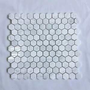 Soulscrafts White IOKA marble tile na Mosaic Oyster Tile Sheet na Backsplash ng Kusina na Pack ng 10