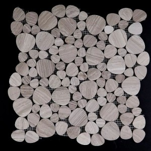 Diflart Carrara-Mosaikfliesen aus weißem Marmor, quadratisch, 5/8 Zoll, polierte Rückwand für Küche, Badezimmer, Wand, Boden, Packung mit 5 Quadratmetern