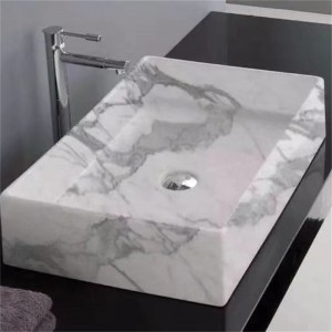 lavabo de mesa de mármore natural
