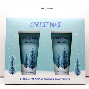 Christmas Style Bath Set Engros Romantisk Full Body Hoytining Body Wash og Private Body Cream
