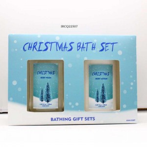 Christmas Style Bath Set Engros Romantisk Full Body Hoytining Body Wash og Private Body Cream