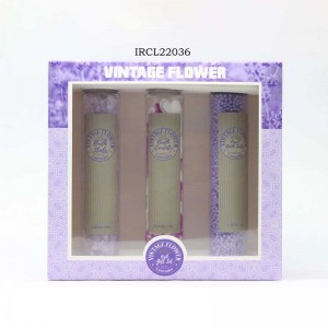 Lavender Gift Series Travel Personal Skin Care Bath Gift Set Box Shower Gel ho an'ny fialantsasatra fahavaratra