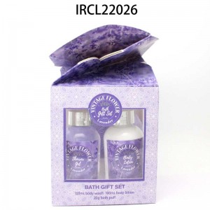 Lavender Gift Series Travel Personal Skin Care Bath Gift Set Box Shower Gel para sa Summer Holiday