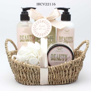 Olive OEM Vanilla Fragrance Nindot nga Pasko SPA Bath SPA Gift Set Baskets