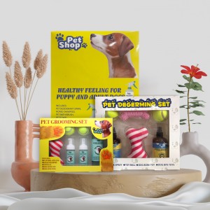 Mphatso ya Pet Set Shampoo Pet Toy Pet Rubber Pacifiers Pet Molar Ball