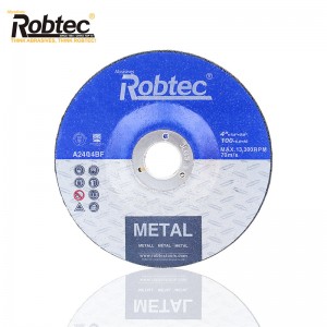 Robtec алюминий оксиді болат/темір үшін тегістеу дискісі
