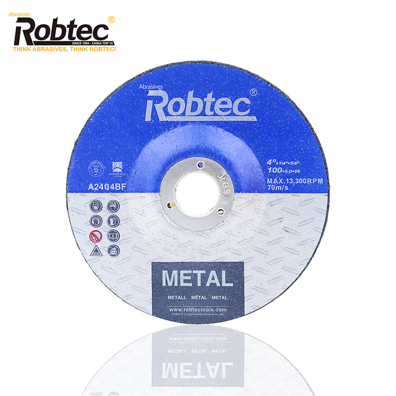 Диск за смилане на алуминиев оксид Robtec за стомана/желязо Представено изображение