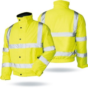 בטיחות בגדי עבודה מעיל בומבר מחזיר אור
