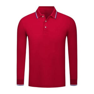 OEM Best Printing Polo T-Shirts Factories –  Men’s long sleeves contrasting polo shirt – Nc Isa