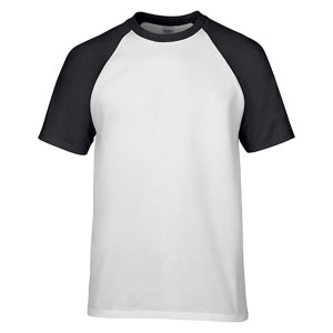 අභිරුචි ලාංඡනය 100% කපු Raglan T shirt
