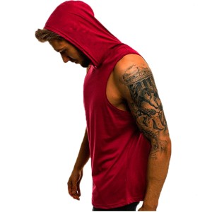 China Wholesale Tank Tops For Men Fit Factories –  Coolguy gym tank top with hoodie – Nc Isa
