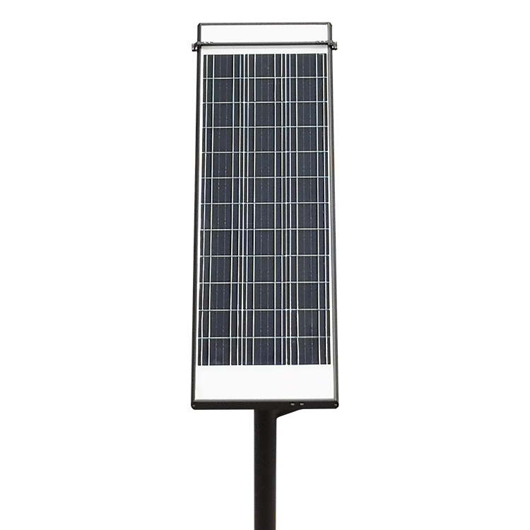 30W Nettoyage automatique tout en un lampadaire solaire Image vedette
