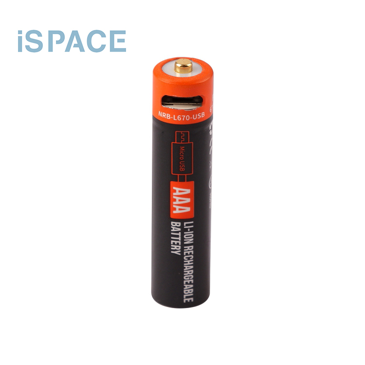 usb rechargeable 1.5v 670mah battery