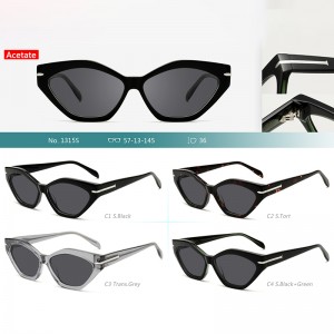 T1315 acetate frame tac lenses polarized sunglasses unisex
