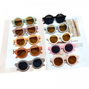 I Vision T293 Fargerike runde solbriller for barn