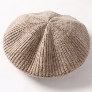 Hiver chaud 100% laine mérinos femmes béret chapeau usine de la Chine