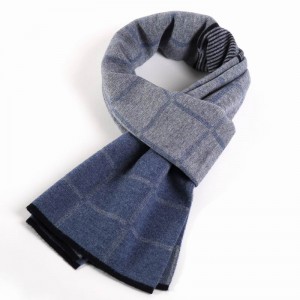 Wholesale Warm Men Natural Wool Scarf China OEM Manufacturer