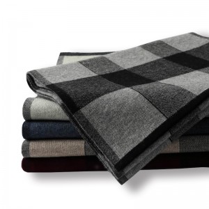 Wholesale Winter Warm Men Wool Sjaal China OEM Fabrikant