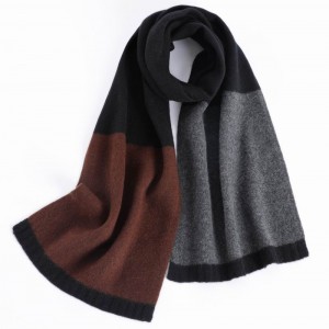 女性のための超暖かい冬のウール織りスカーフ