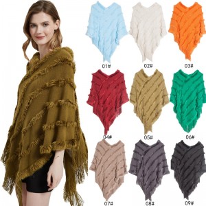 Hoë kwaliteit Poncho Wrap Sjaal vir Vroue China Factory