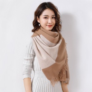 Oversized 100% Merino Wool Scarf for Ladies China OEM Արտադրող