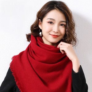 घाऊक उबदार महिला नैसर्गिक लोकर स्कार्फ चीन OEM निर्माता